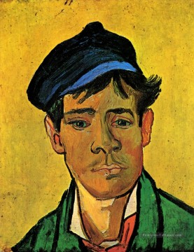 Jeune homme avec un chapeau Vincent van Gogh Peinture à l'huile